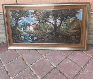 QUADRO OLIO SU TELA 60x120 cm CERTIFICATO GARANZIA