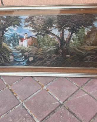 QUADRO OLIO SU TELA 60x120 cm CERTIFICATO GARANZIA