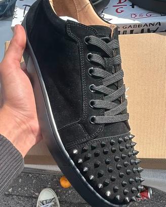 Christian Louboutin Louis Junior Spikes Black