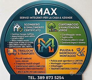 Sgombero, Domolizioni  smaltimento e Trasloco