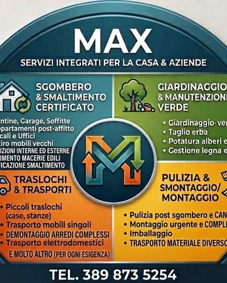 Sgombero, Domolizioni  smaltimento e Trasloco