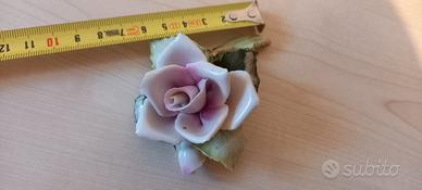 rosa ceramica Capodimonte 