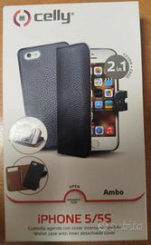 CELLY Custodia iPHONE 5/5S 2in1 Cover+Case Black