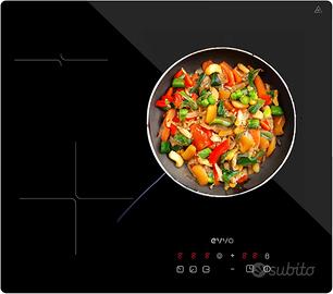 EVVO Piano cottura in vetroceramica 3 zone di cott