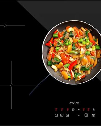 EVVO Piano cottura in vetroceramica 3 zone di cott