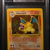 CHARIZARD Base Set 4 - BGS 9 - Carta Pokemon 