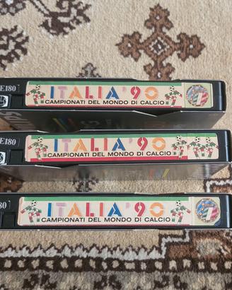 3 videocassette Italia 90