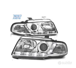 FARI PER AUDI A4 B5 94-99 LUCE DIURNA A LED FONDO 