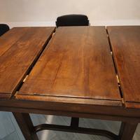 tavolo in noce, '800.