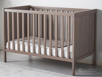 culla Ikea + materasso Dorelan e cuscino