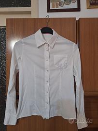 Camicia bianca Liu Jo 12 anni strass bottoncini