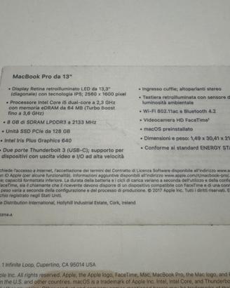 Mac book pro 13