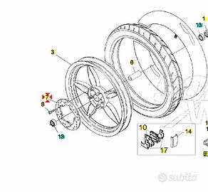 Disco freno anteriore Aprilia Scarabeo 50 AP821322