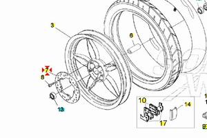 Disco freno anteriore Aprilia Scarabeo 50 AP821322