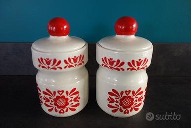 Barattoli ceramica x la cucina: zucchero e farina