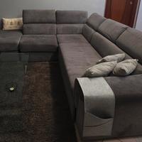 Divano letto angolare con penisola 