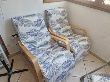 poltrone a dondolo songmics