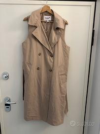 Trench smanicato donna beige Jennyfer