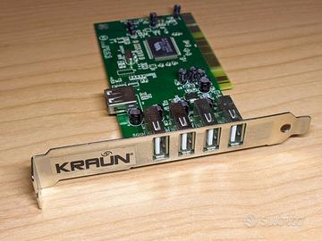 Scheda espansione PCI Hub USB Kraun