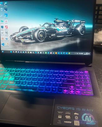 Notebook gaming MSI Cyborg 15 AI A1v Intel 7