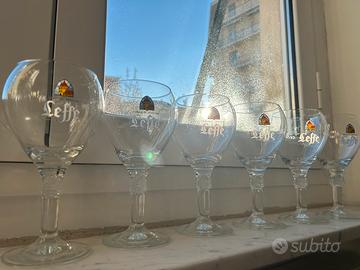 Bicchieri birra Leffe