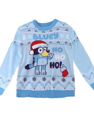 Maglione Natalizio bambini Bluey varie taglie