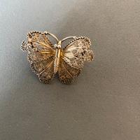 Spilla anni 30 in filagrana argento