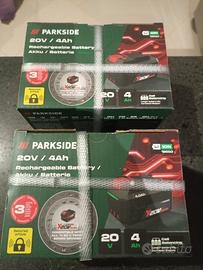 2 batterie 20v 4ah parkside 