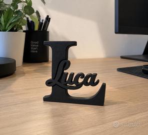 Lettera Nome stampata in 3D