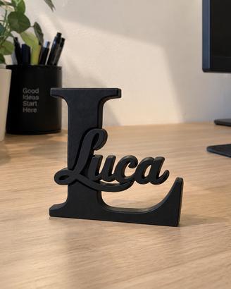 Lettera Nome stampata in 3D