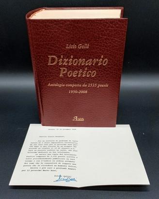 DIZIONARIO POETICO di Licio Gelli (Autografato)