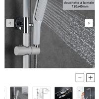 Colonna doccia con soffione bianco