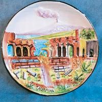 piatto artigianale centro tavola o muro 