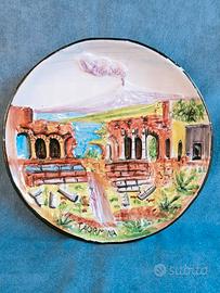 piatto artigianale centro tavola o muro 