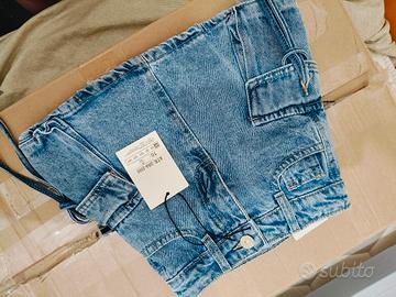 gonna jeans bimba cargo