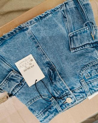 gonna jeans bimba cargo