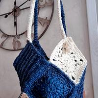 borsa in rafia lavorata a mano