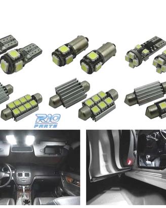KIT 11 LAMPADE LED INTERNE PER MERCEDES CLASSE C C