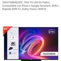 Telefunken 65 pollici. NUOVO! Vinto alla lotteria