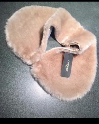 Collo pelliccia sintetica brand Camomilla Italia