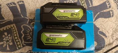 Coppia di batterie greenworks 24v 4ah