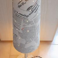 Lampada  IKEA TALLVIK ricoperta con ritagli di gio