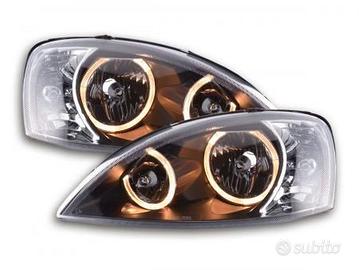 Faro Angel Eyes Opel Corsa C 01-06 nero