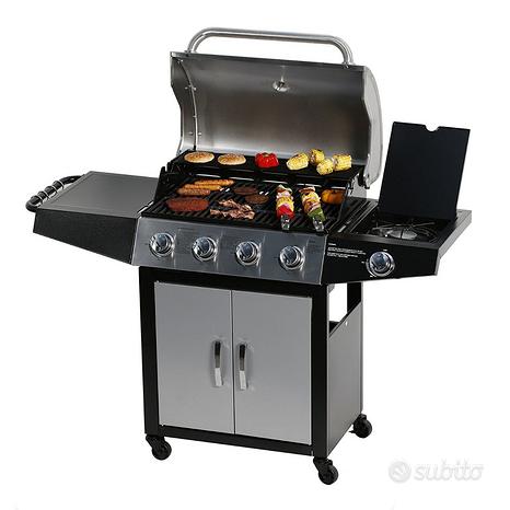 Barbeque barbecue acciaio 4+1 fuochi NUOVl bbq