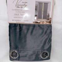 Tenda vellutata con anelli 140x290