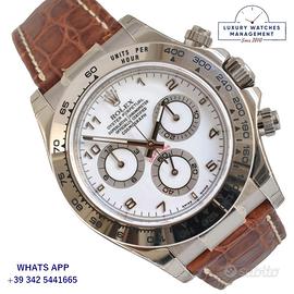 ROLEX Daytona 116519 white M.O.P. dial Full Set