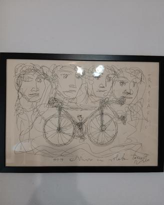 Tono Zancanaro arrivo in volata vintage 