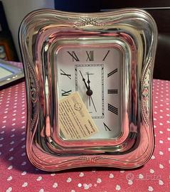 Orologio da tavolo in argento