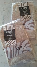 2 asciugamani ospite cavalli 