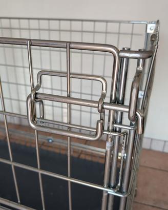 Ceste / gabbie in metallo zincato porta bottiglie